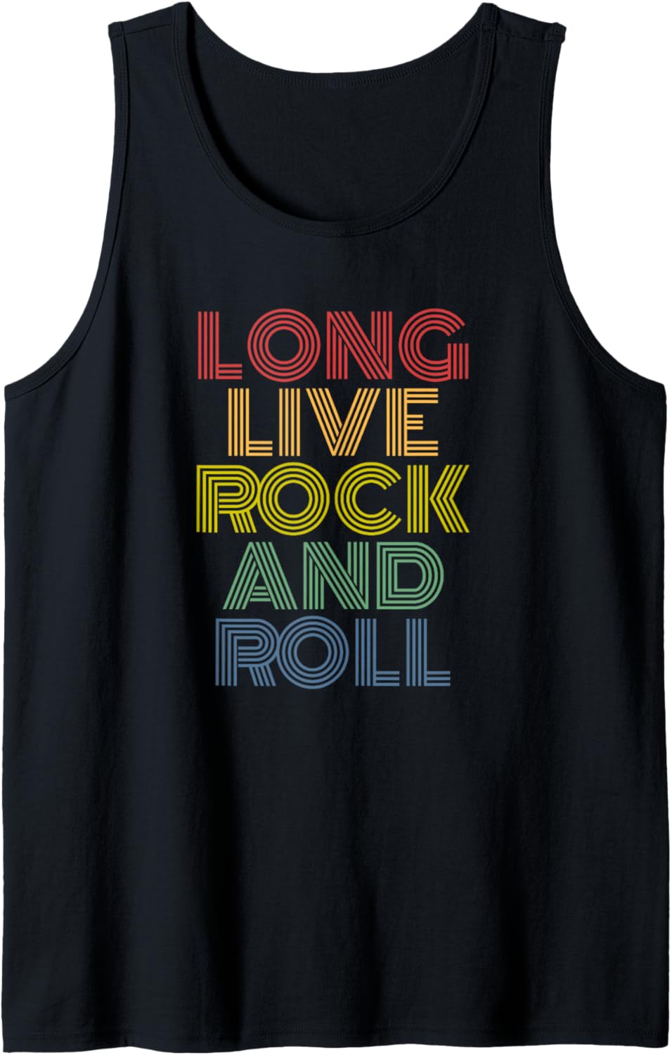 Long Live Rock And Roll retro rainbow rock music