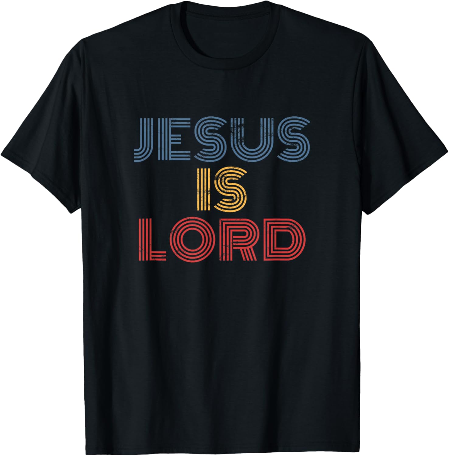 Jesus Is Lord retro Christian faith scripture design