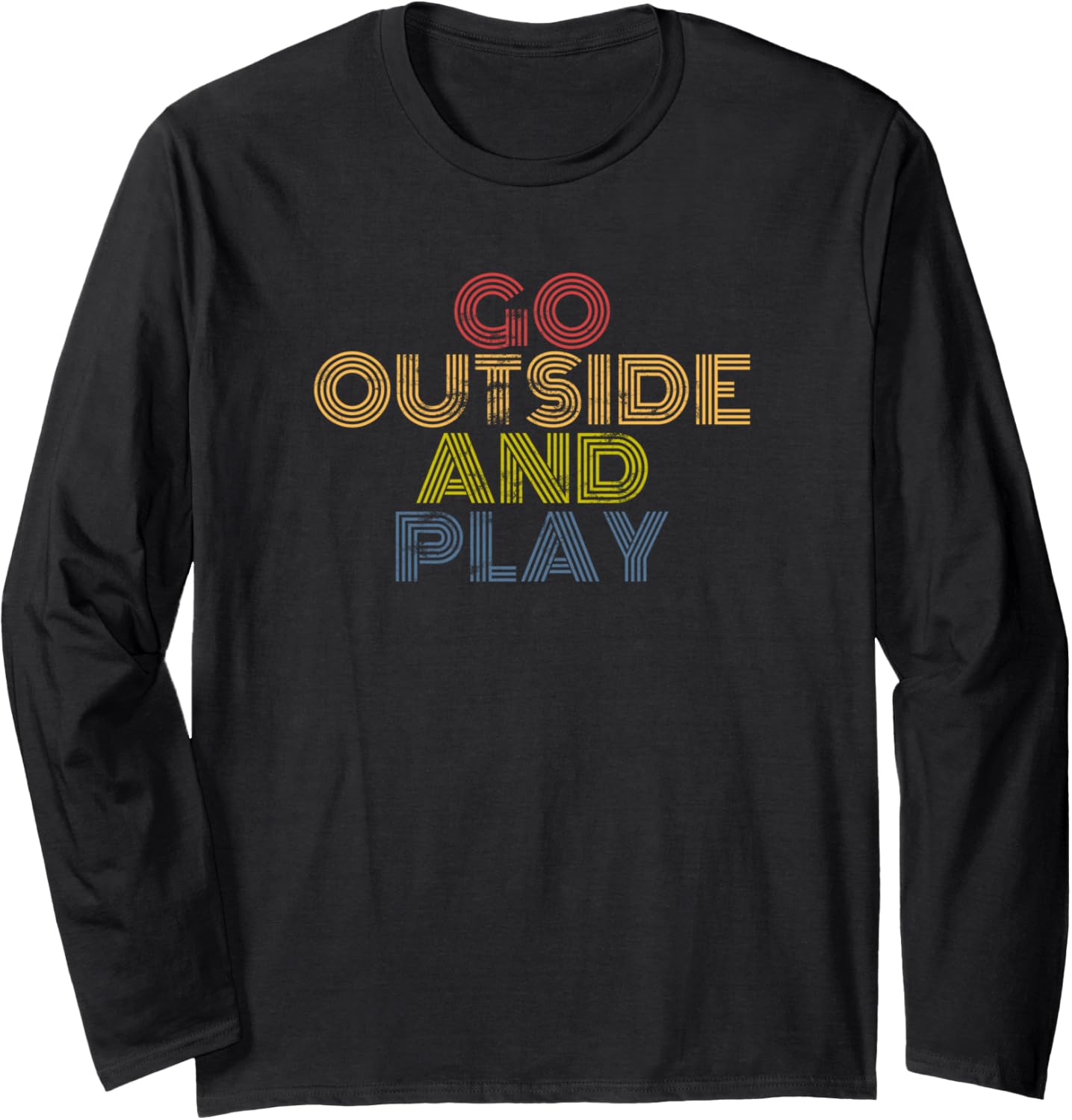 Go Outside And Play Retro Outdoors Summer Graphic