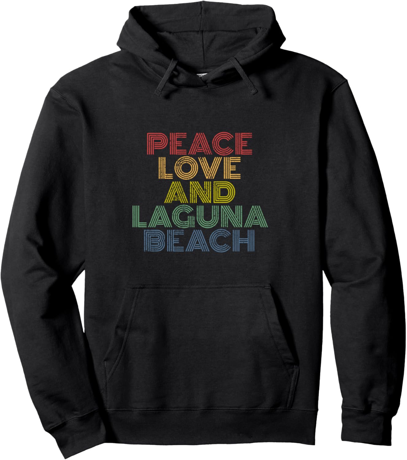 Laguna Beach California Peace Love retro vintage 70s