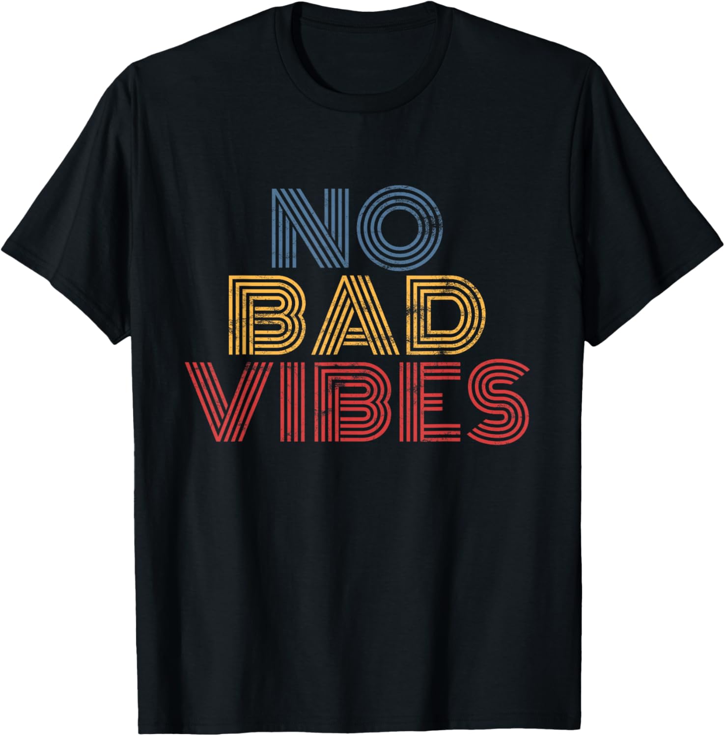 No Bad Vibes vintage peace love 70s
