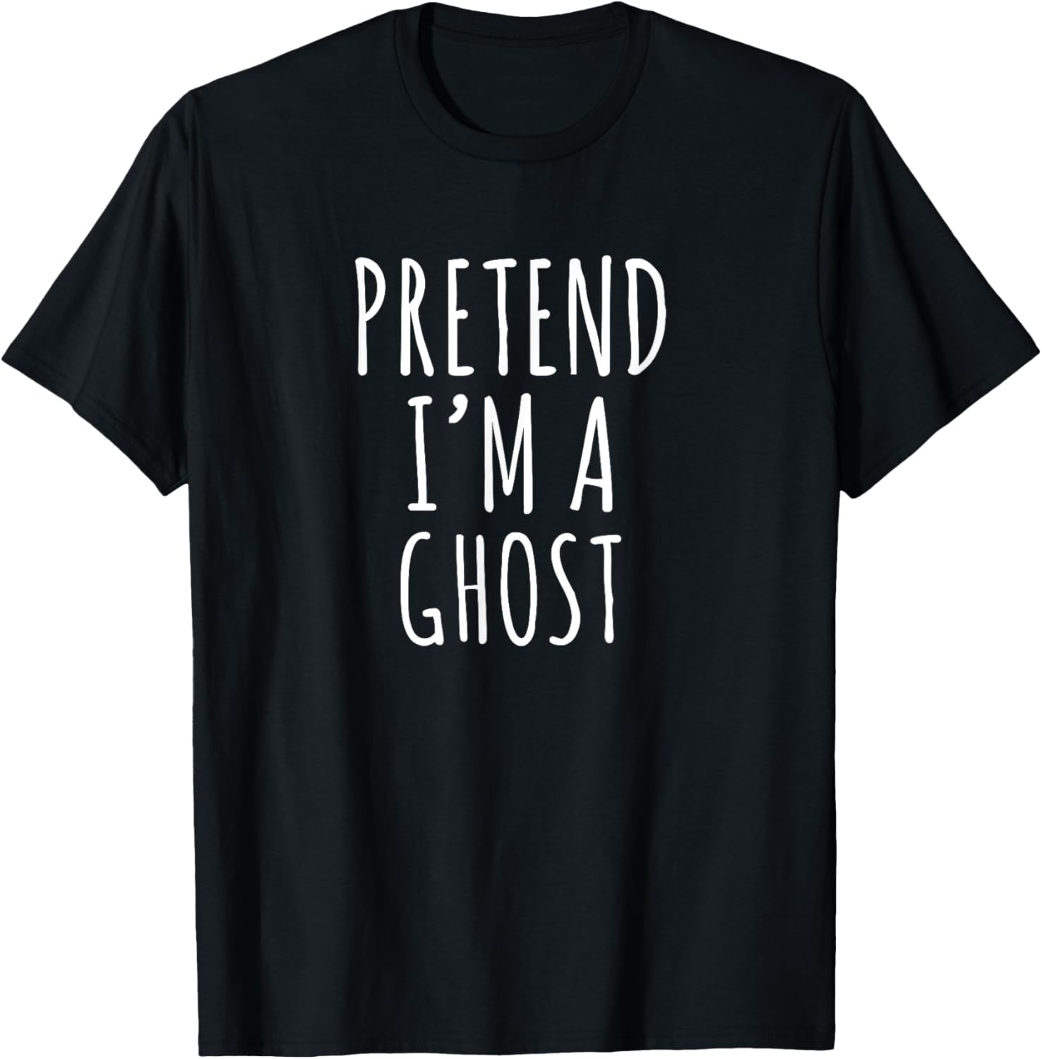 Pretend Im A Ghost funny lazy Halloween costume outfit