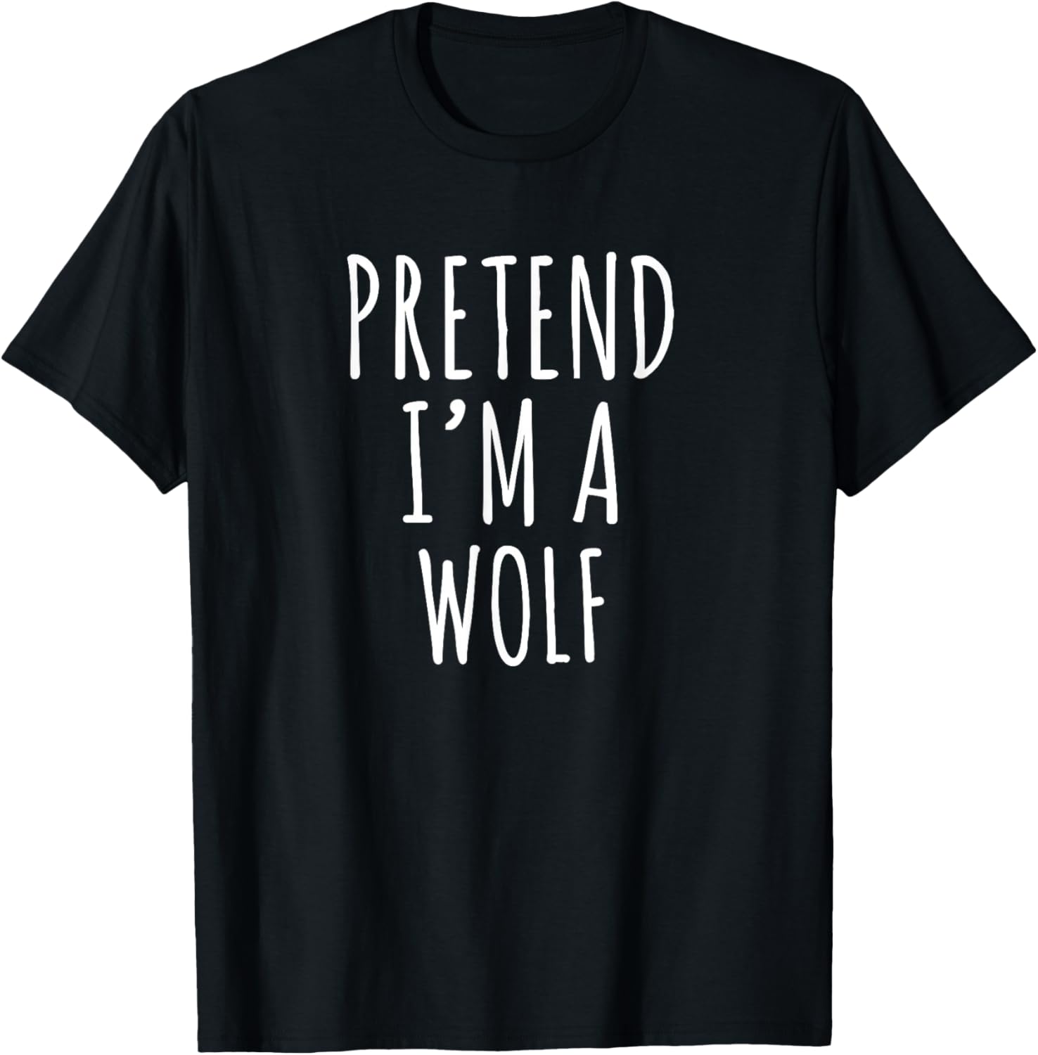 Pretend I'm A Wolf Funny Lazy Halloween Costume Party Design
