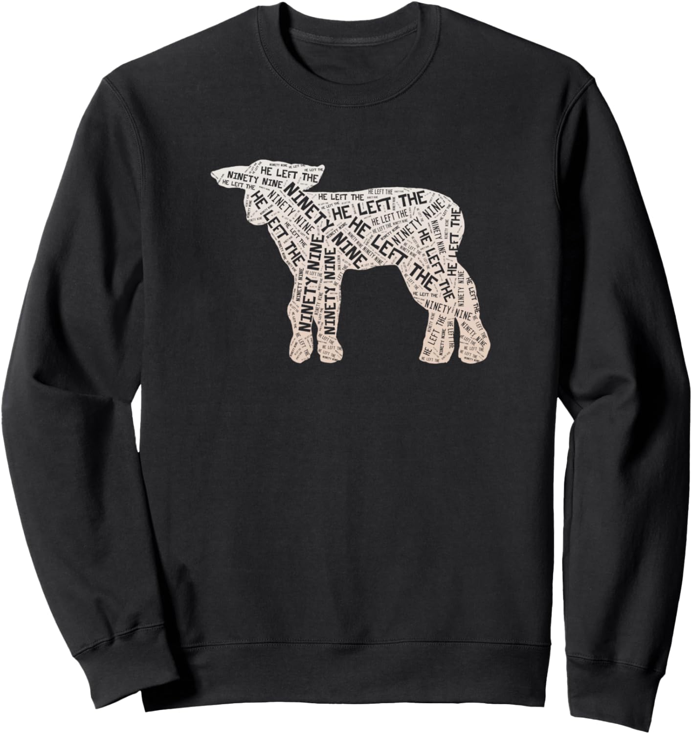 He Left The Ninety Nine lamb Christian worship art