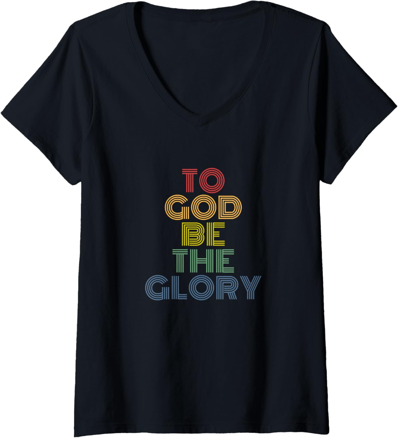 To God Be The Glory Retro Christian Worship Praise