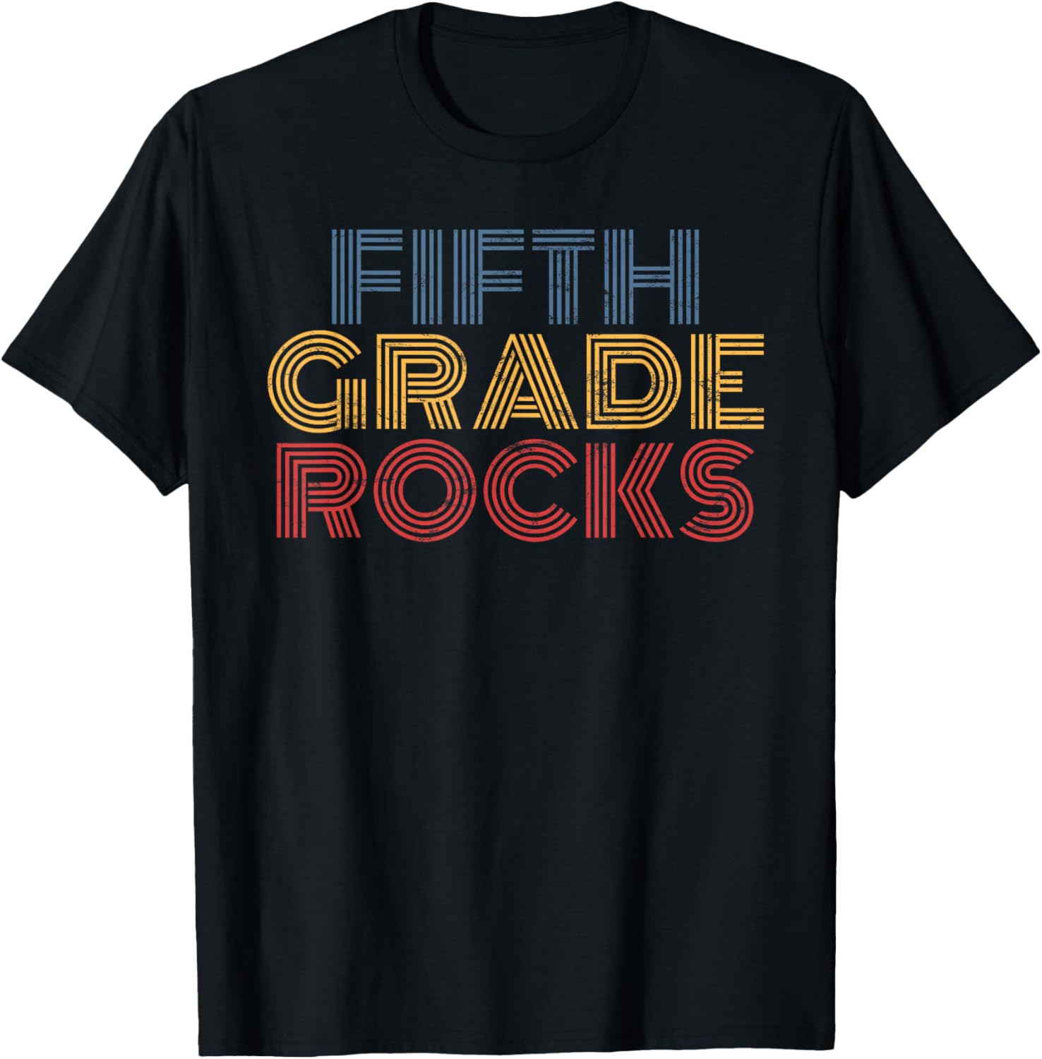 Fifth Grade Rocks 5th Grade Rocks Teacher Student retro