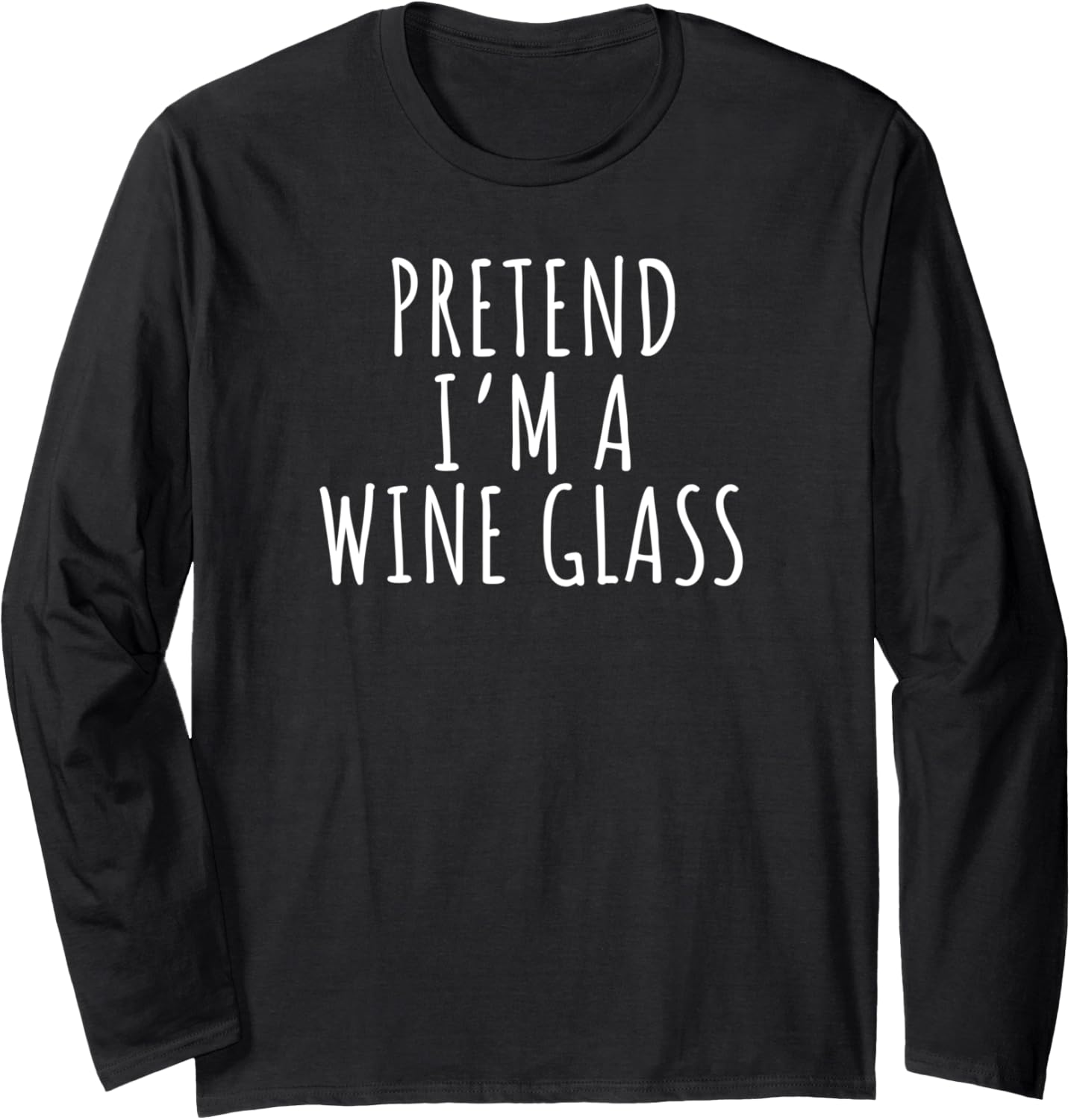 Lazy Halloween Costume Shirt Pretend I'm A Wine Glass