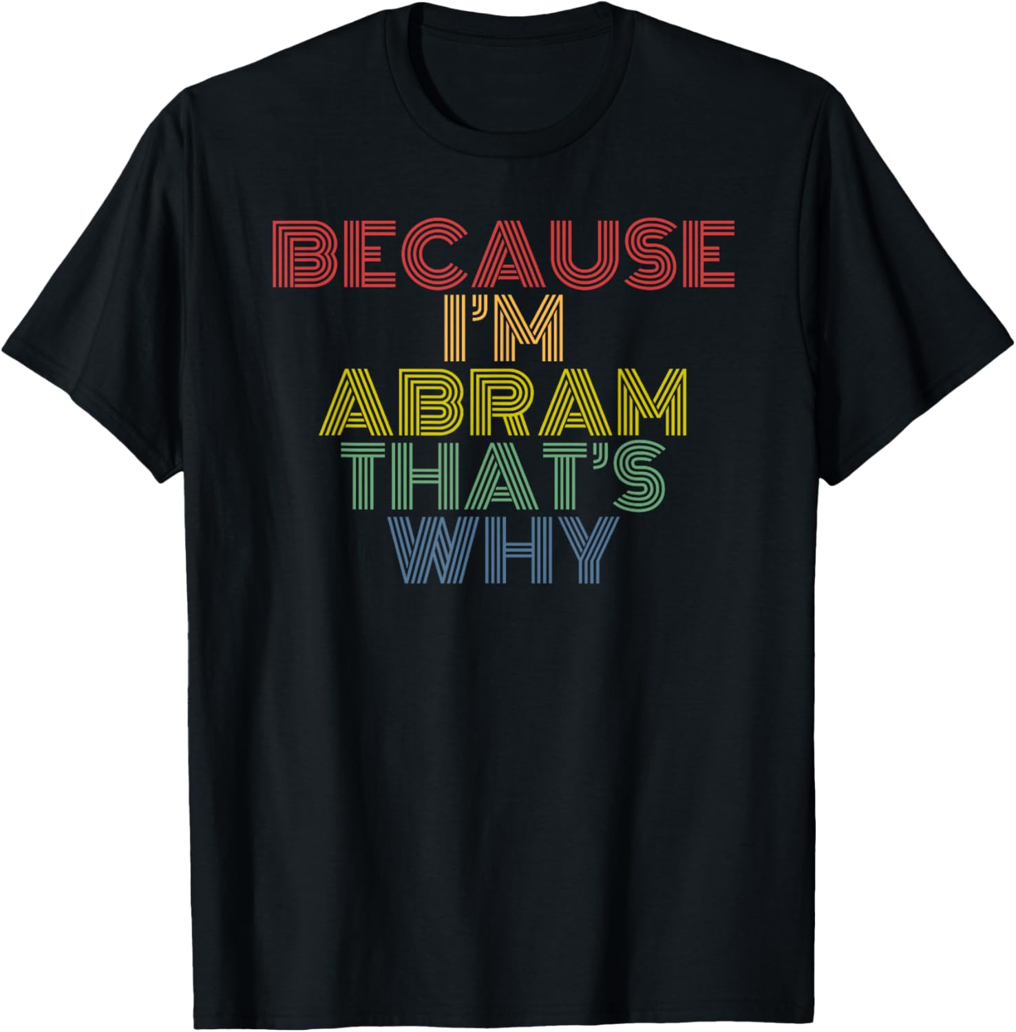 Because I'm Abram That's Why Funny Personalized