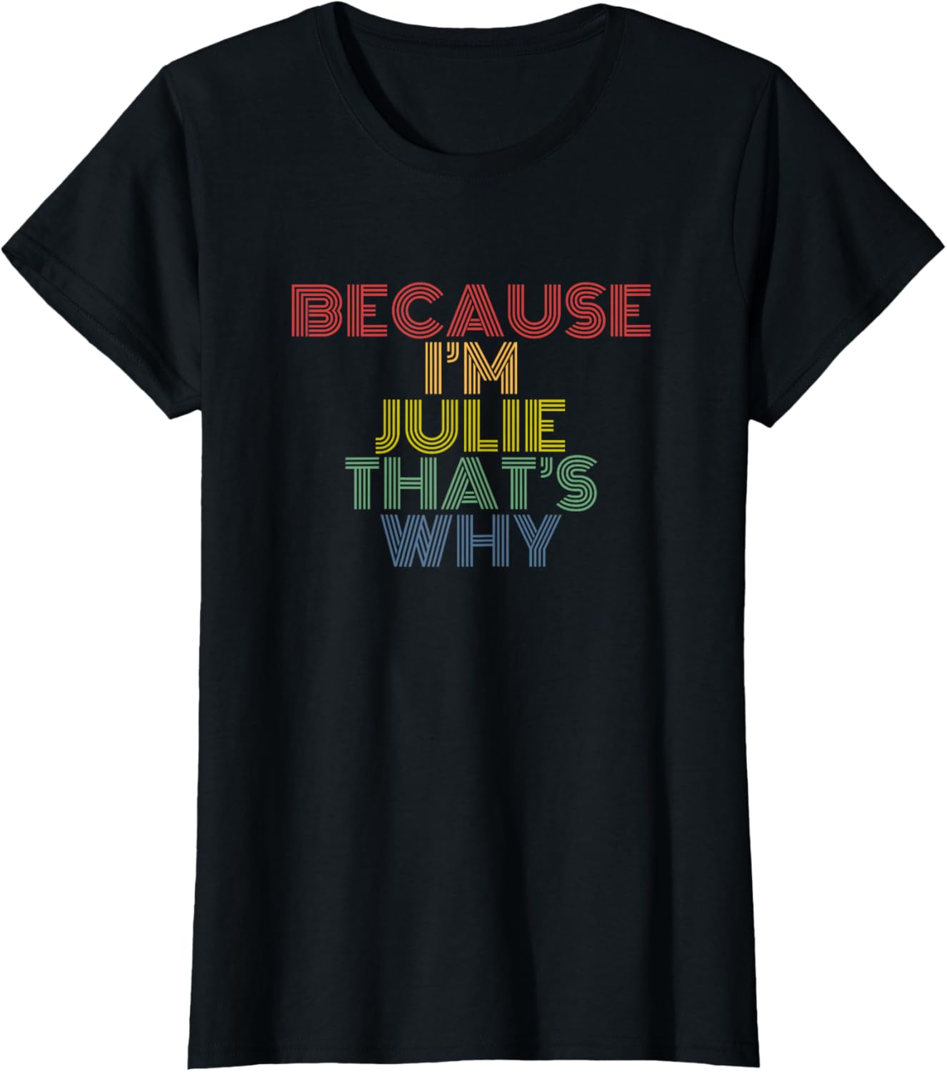 Because I'm Julie That's Why Personalized Name Funny