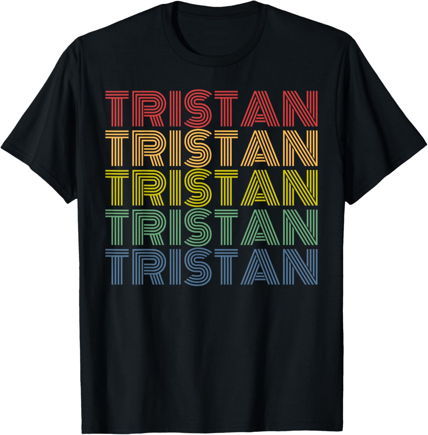 Tristan Personalized Name retro 70s vintage