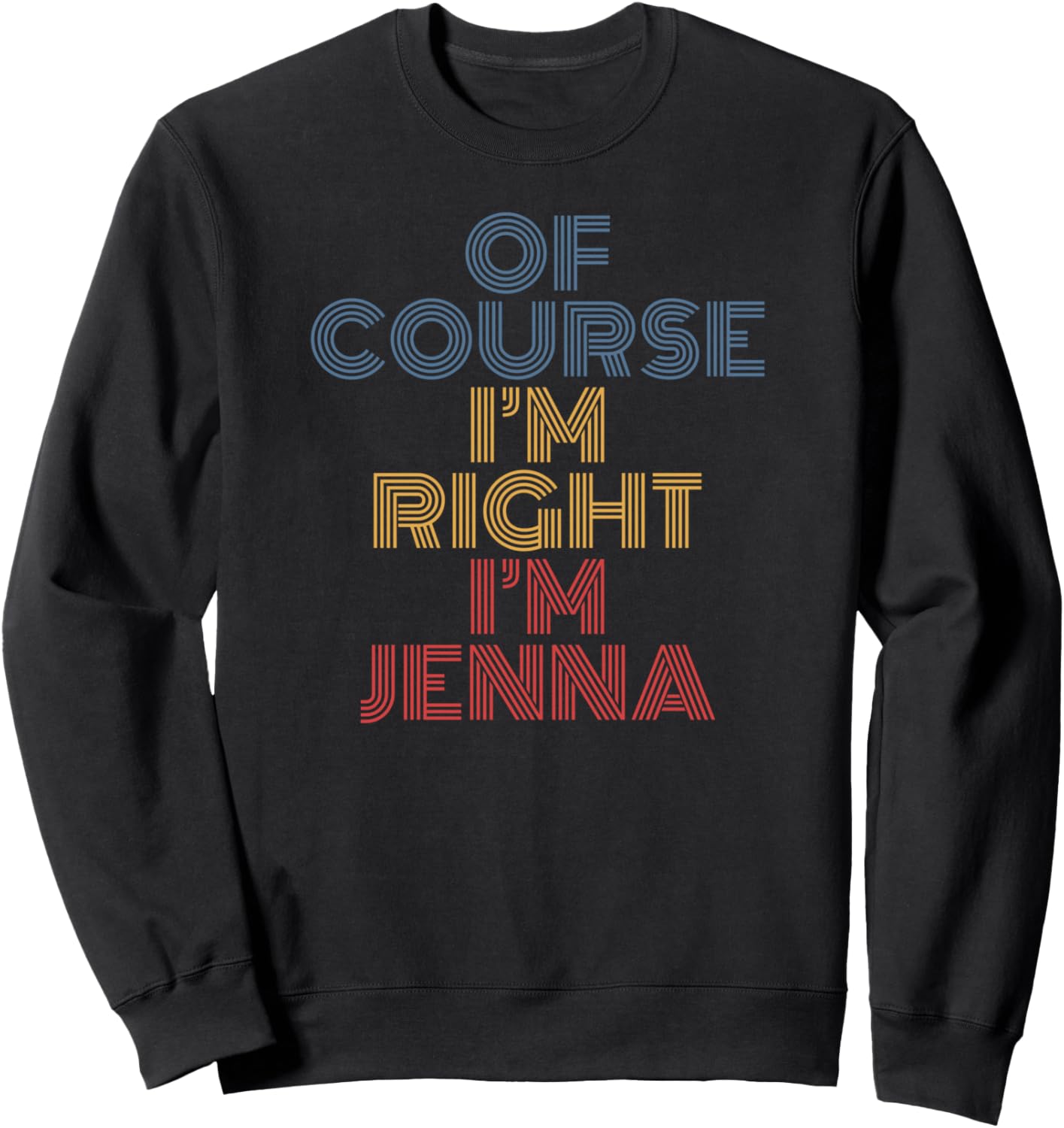 Oh Course I'm Right I'm Jenna Personalized Name funny