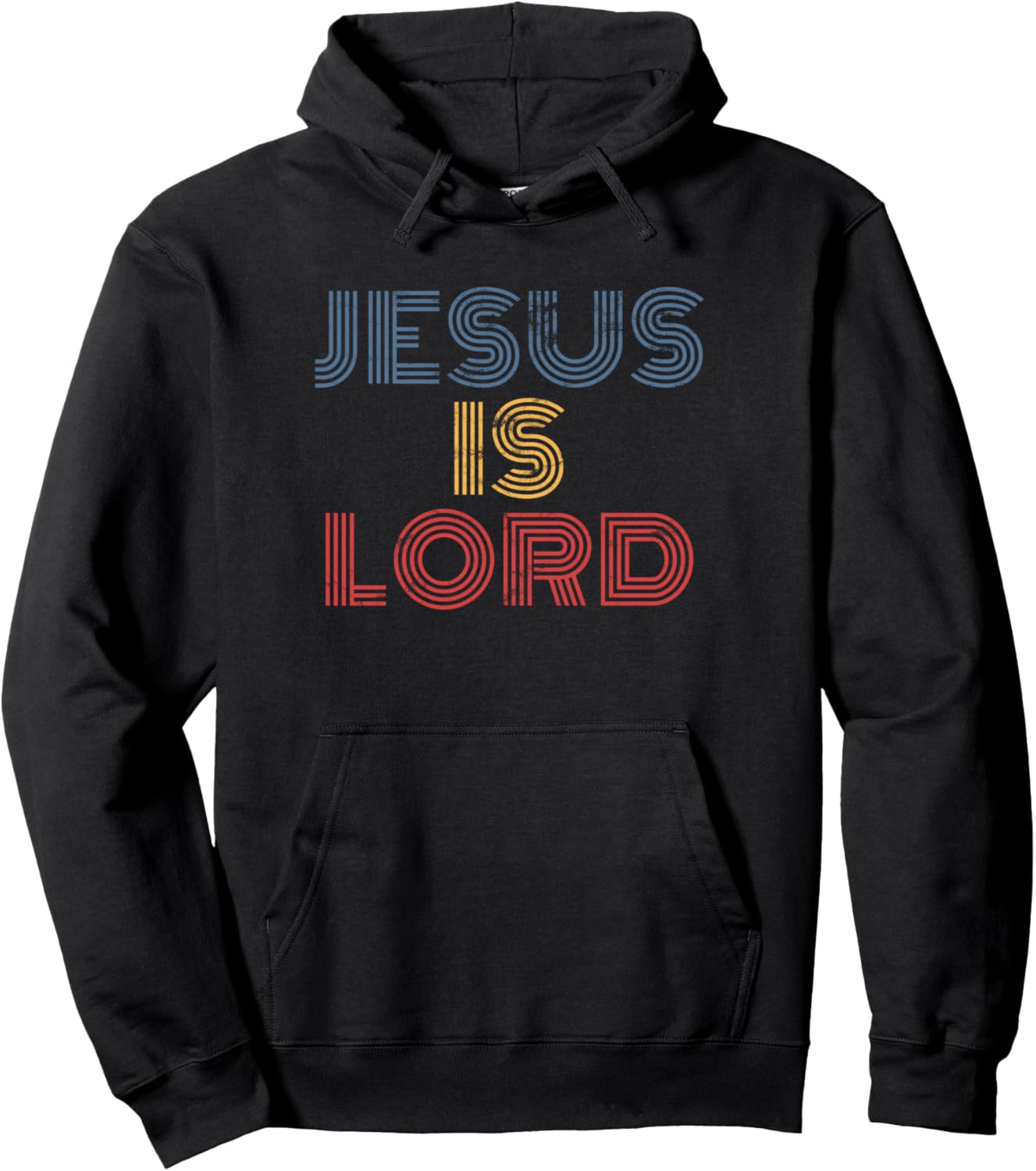 Jesus Is Lord retro Christian faith scripture design