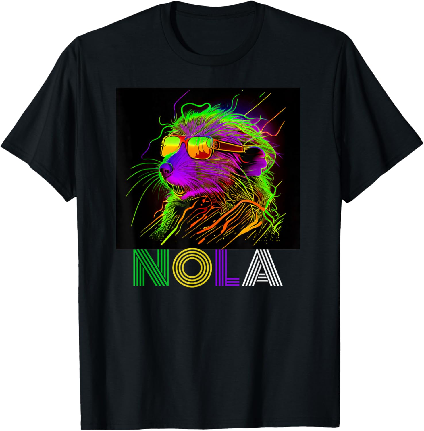 Nola Saying New Orleans Mardi Gras Nutria Rat funny