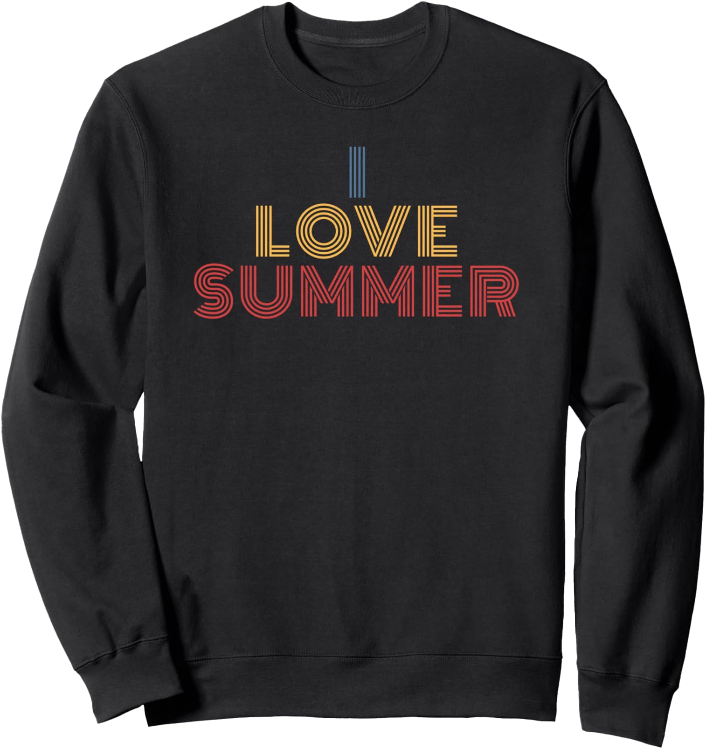 I Love Summer Retro Rainbow Warm Weather Vibes Design