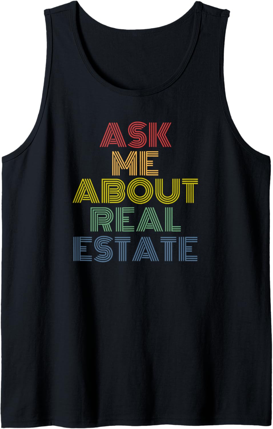 Ask Me About Real Estate retro 70s vintage