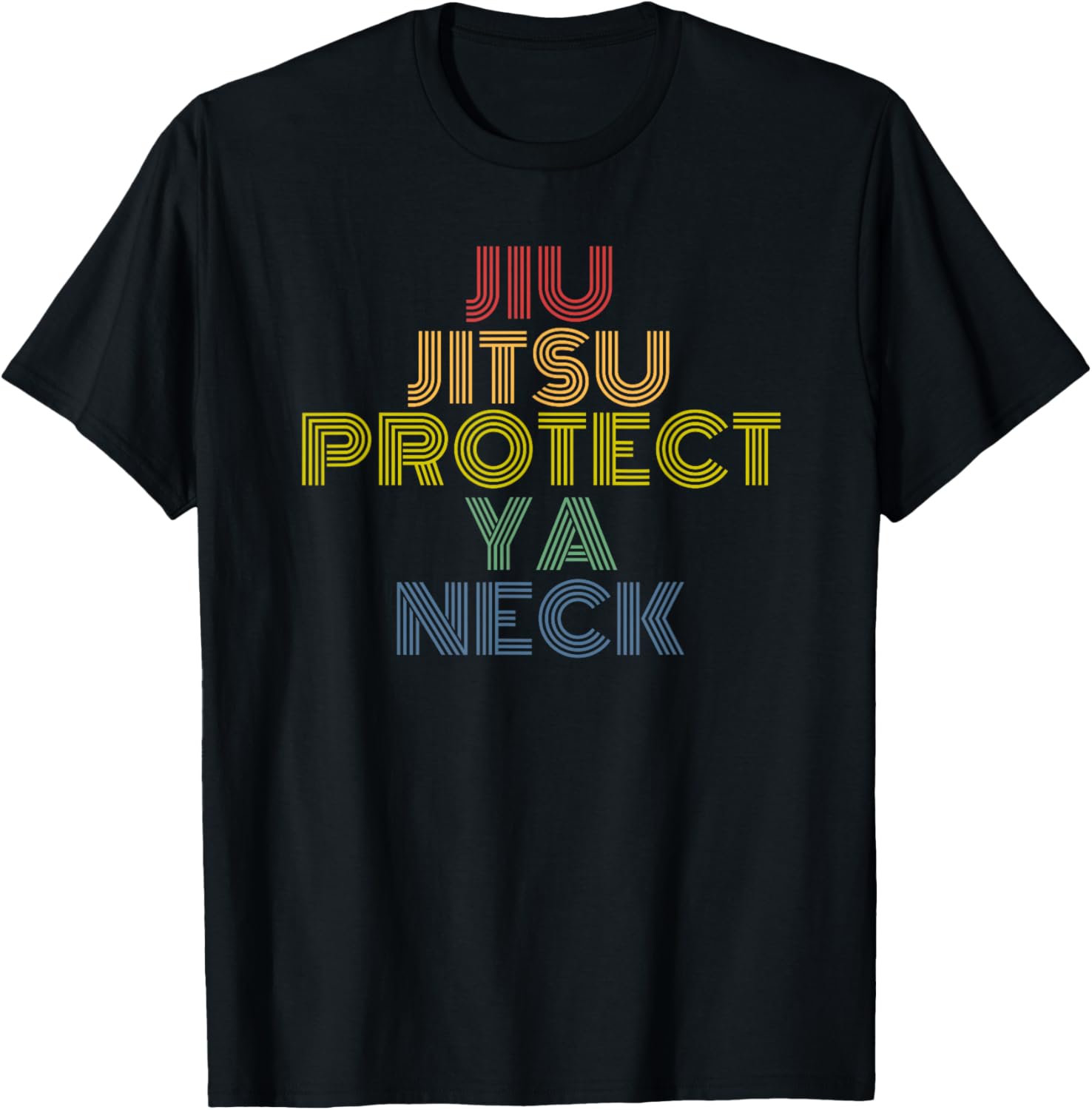 Jiu Jitsu Protect Ya Neck retro 70s vintage