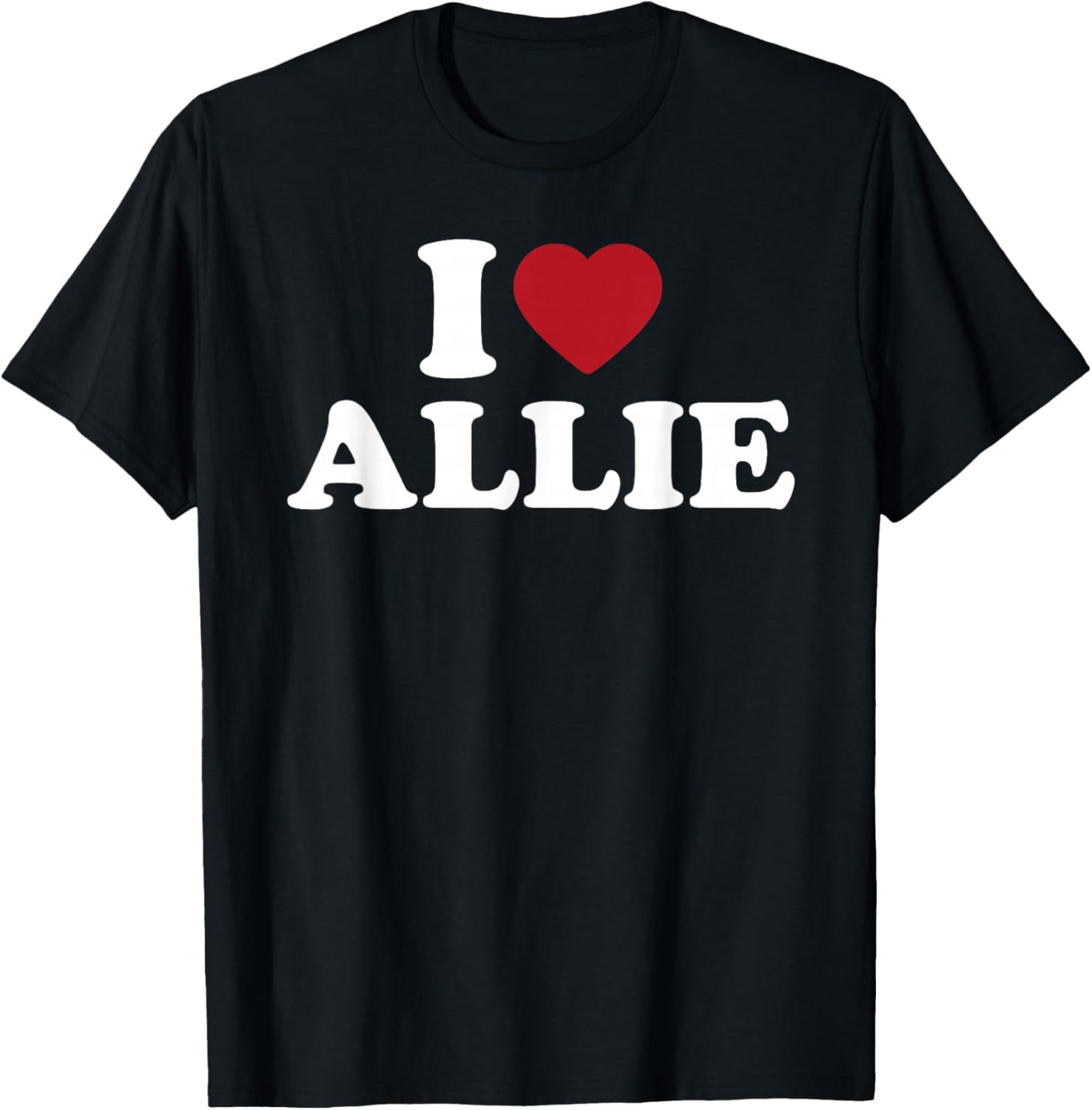 I Love Allie, I Heart Allie Red Heart