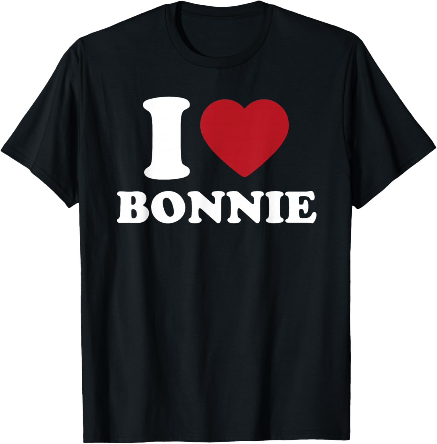 I Love Bonnie, I Heart Bonnie Red Heart