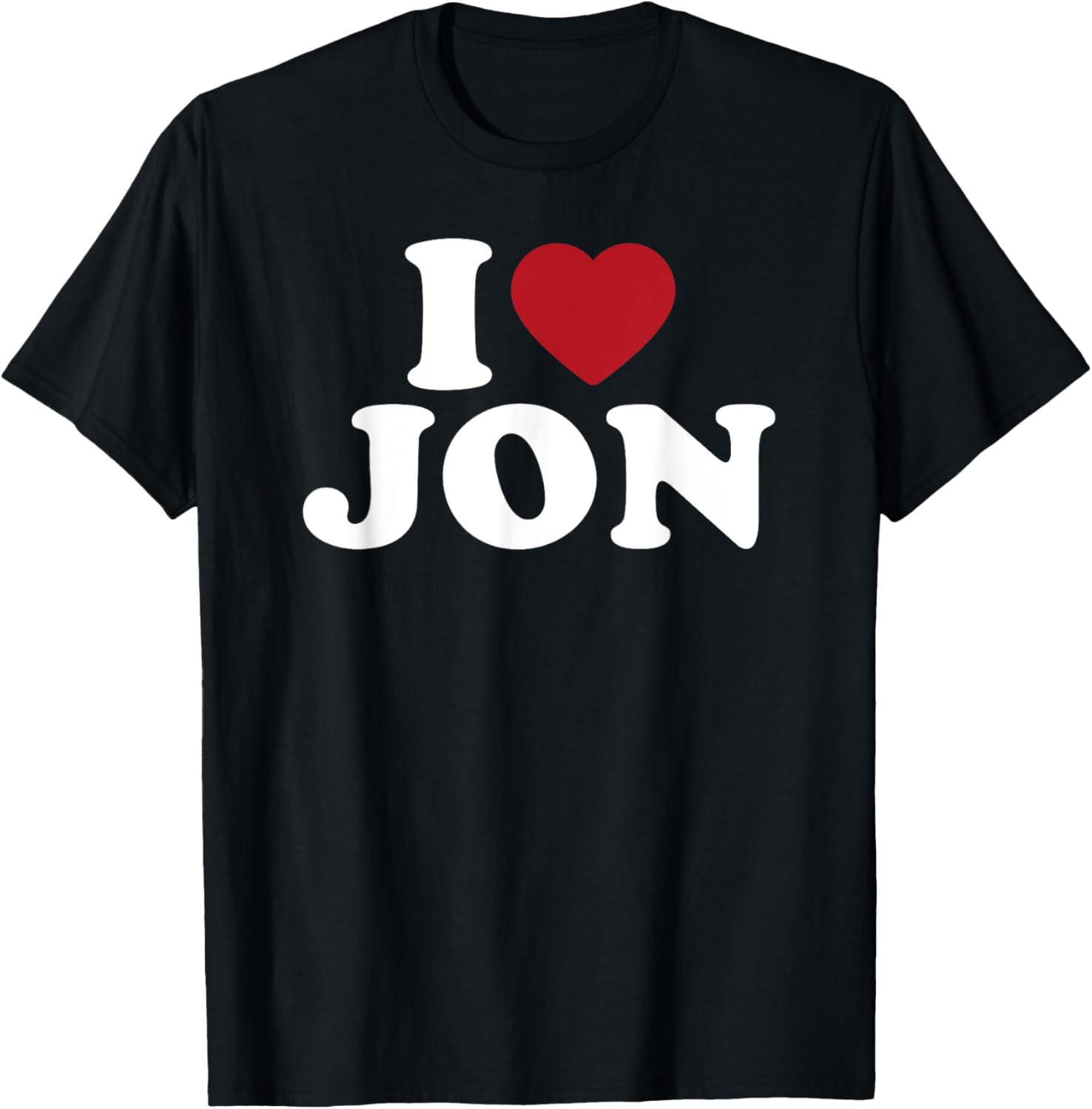I Love Jon, I Heart Jon Red Heart
