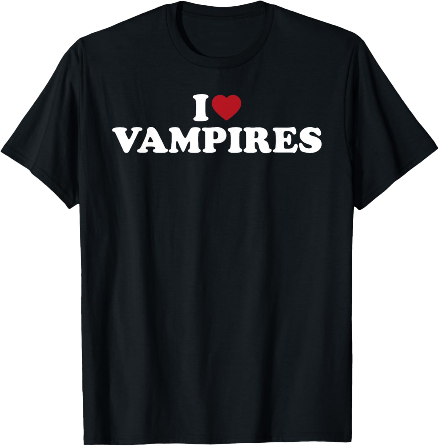 I Love Vampires Funny Horror Gothic Retro