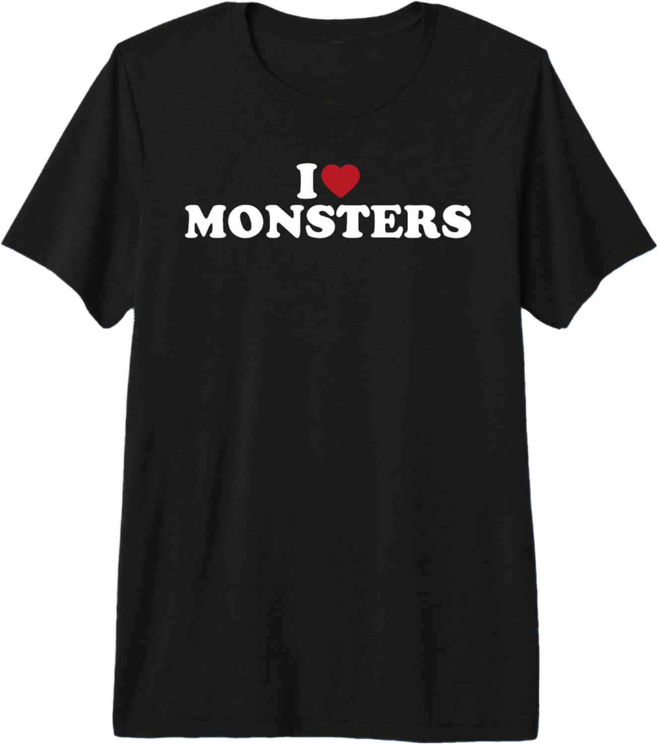 I Love Monsters Funny Horror Lover Retro Style