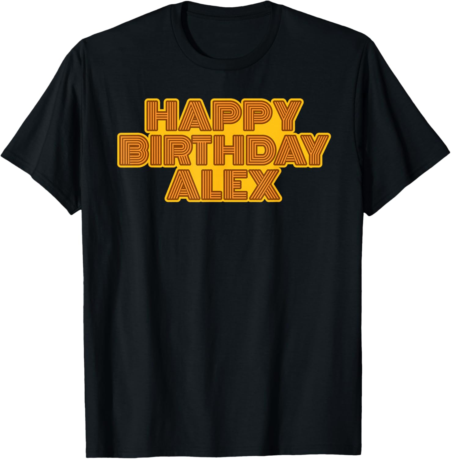 Happy Birthday Alex Personalized Name Retro Typography