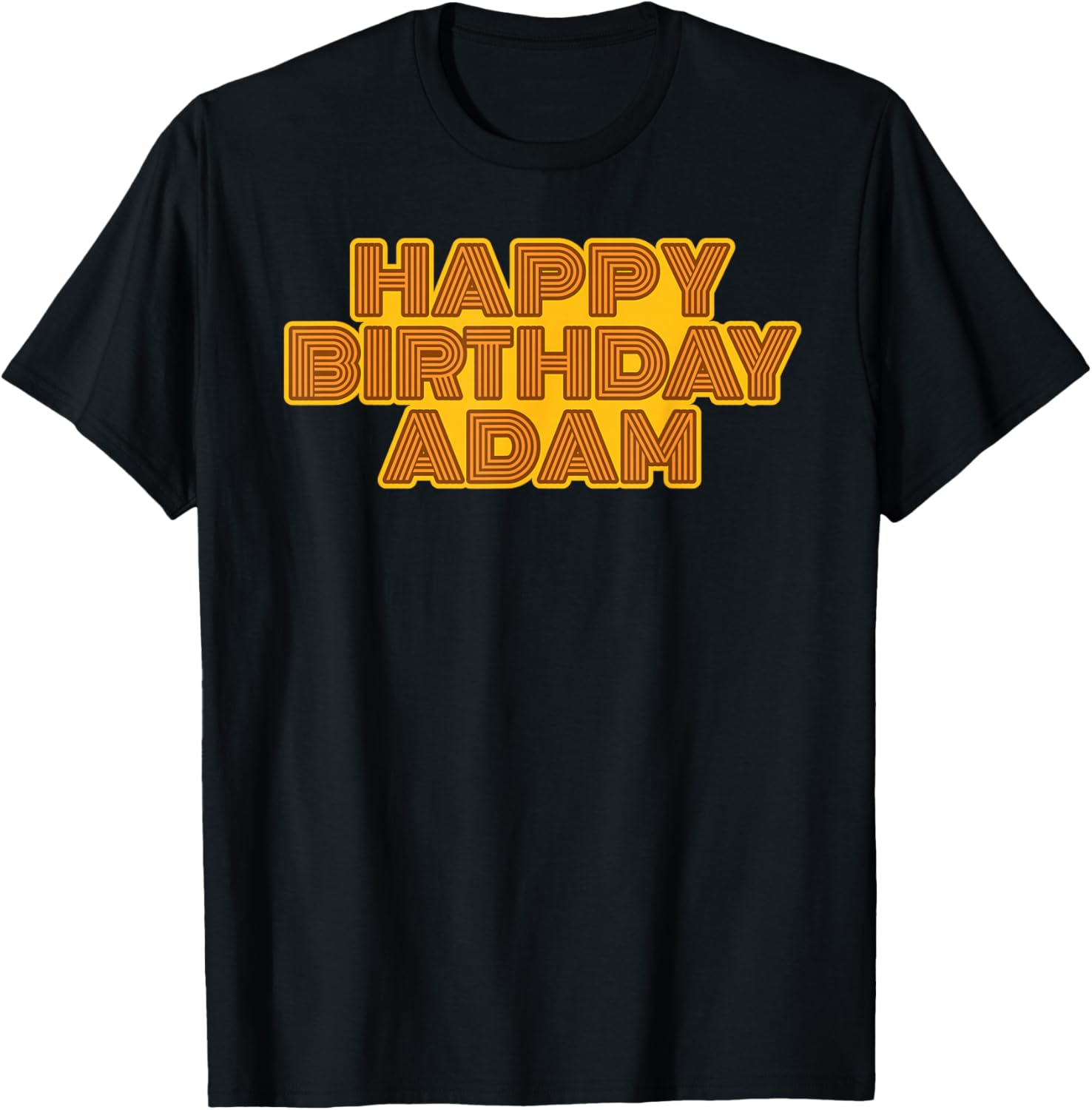 Happy Birthday Adam Personalized Name Retro Typography