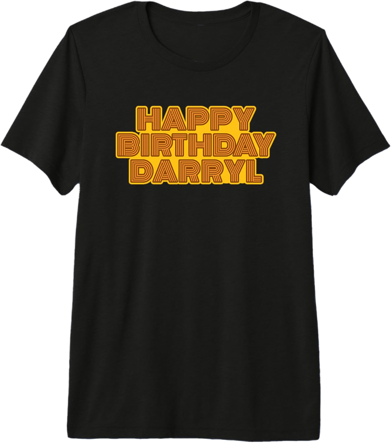 Happy Birthday Darryl Retro Vintage 70s Style Name