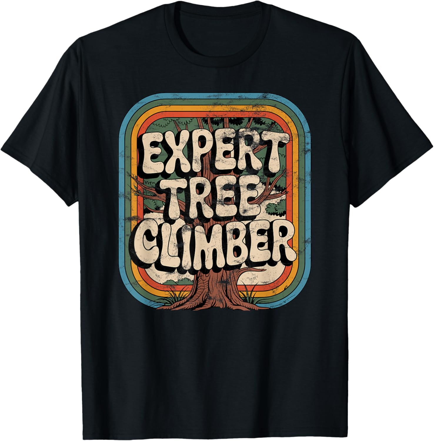 Expert Tree Climber Retro Outdoor Retro Distressed Vintage