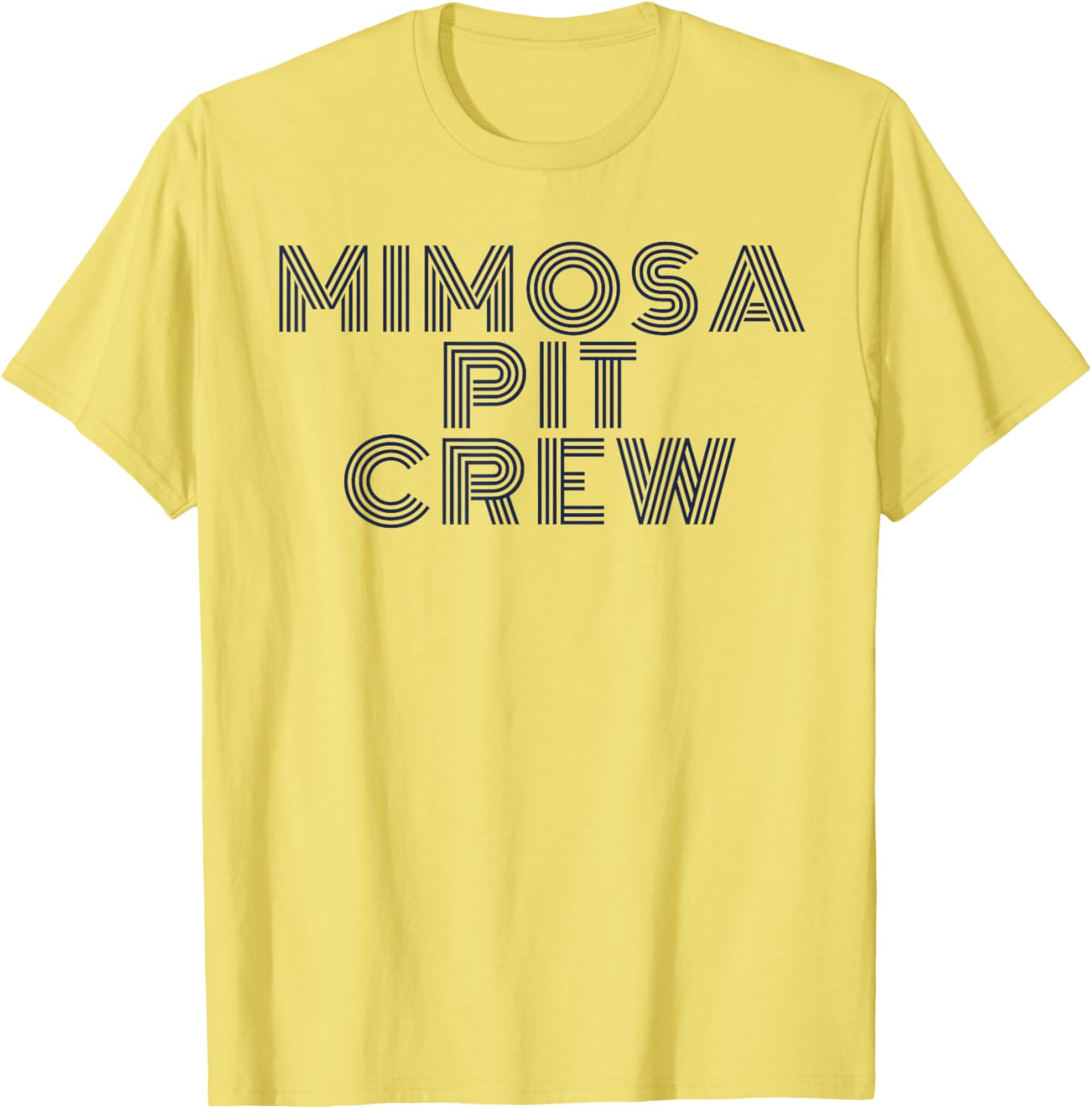 Mimosa Pit Crew Retro Navy Brunch Cocktail Team