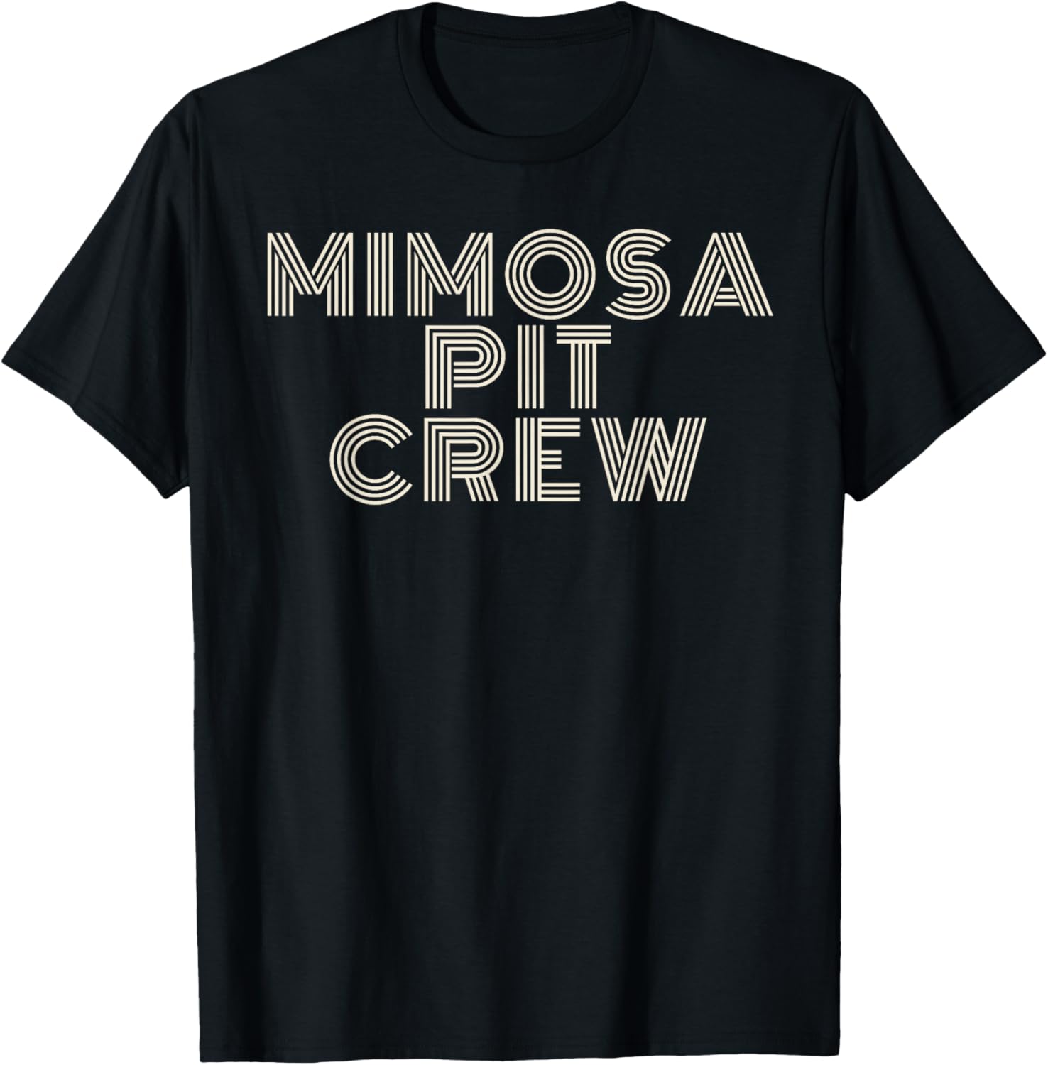 Mimosa Pit Crew Retro Brunch Drinking Team Tee