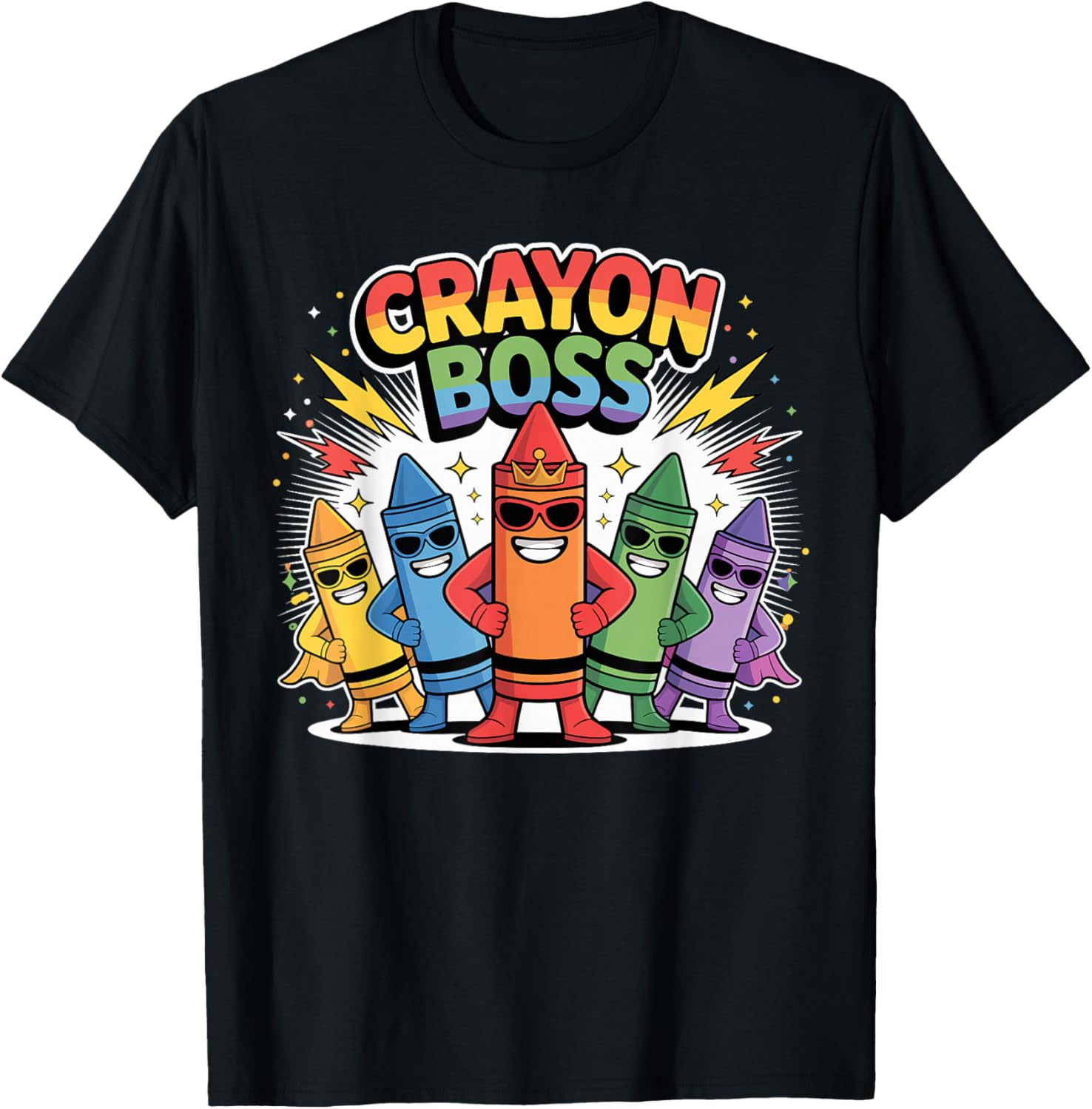 Crayon Boss Rainbow Superhero Crayon Squad Kids