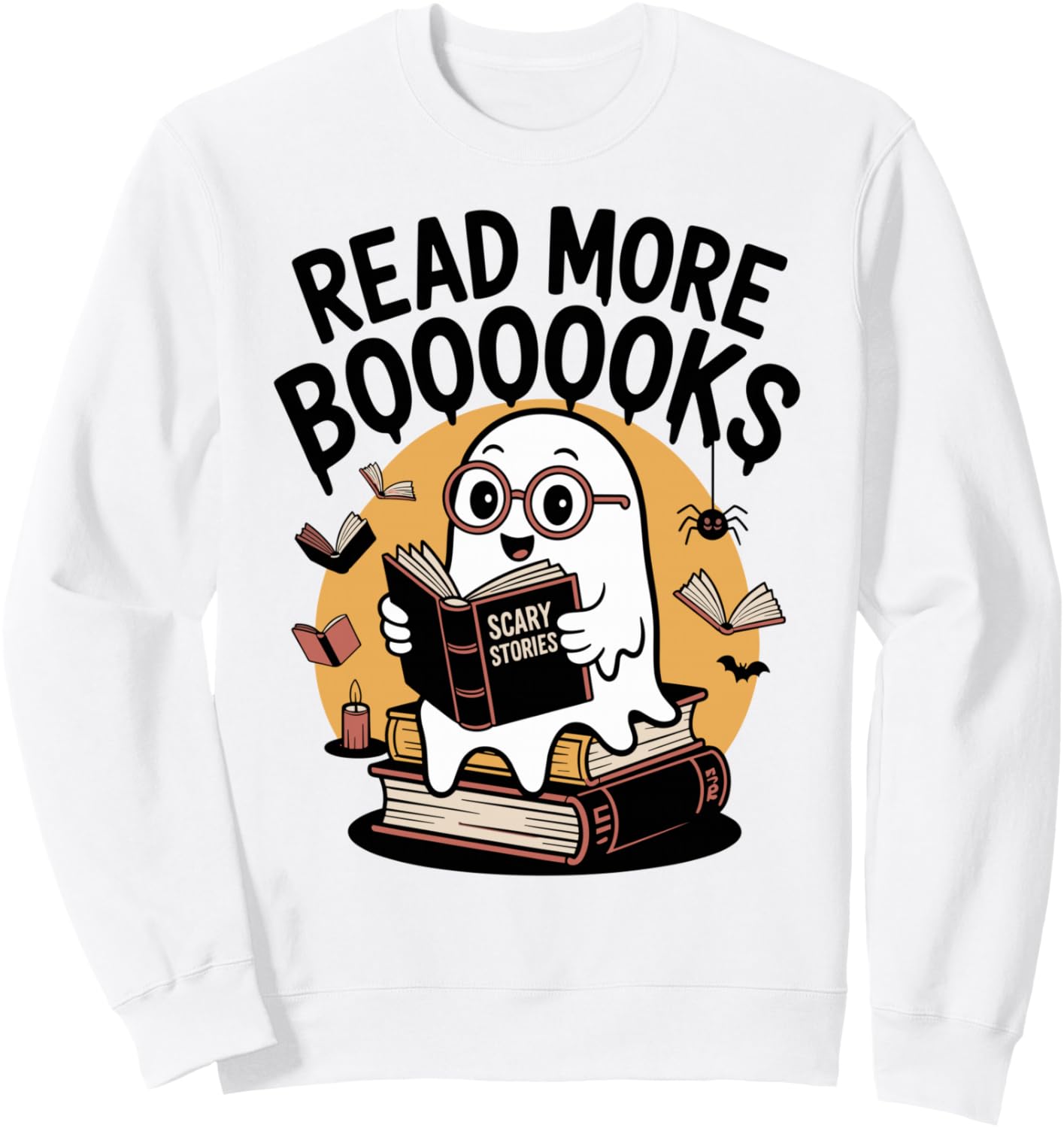 Ghost Read More Booooks Funny Reader Scary Story