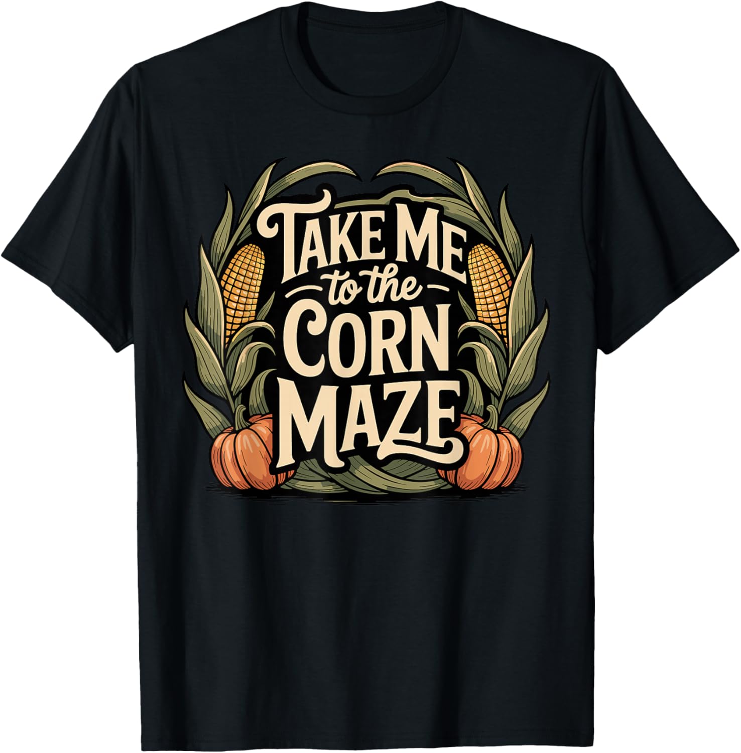 Take Me to the Corn Maze Vintage Fall Harvest Look