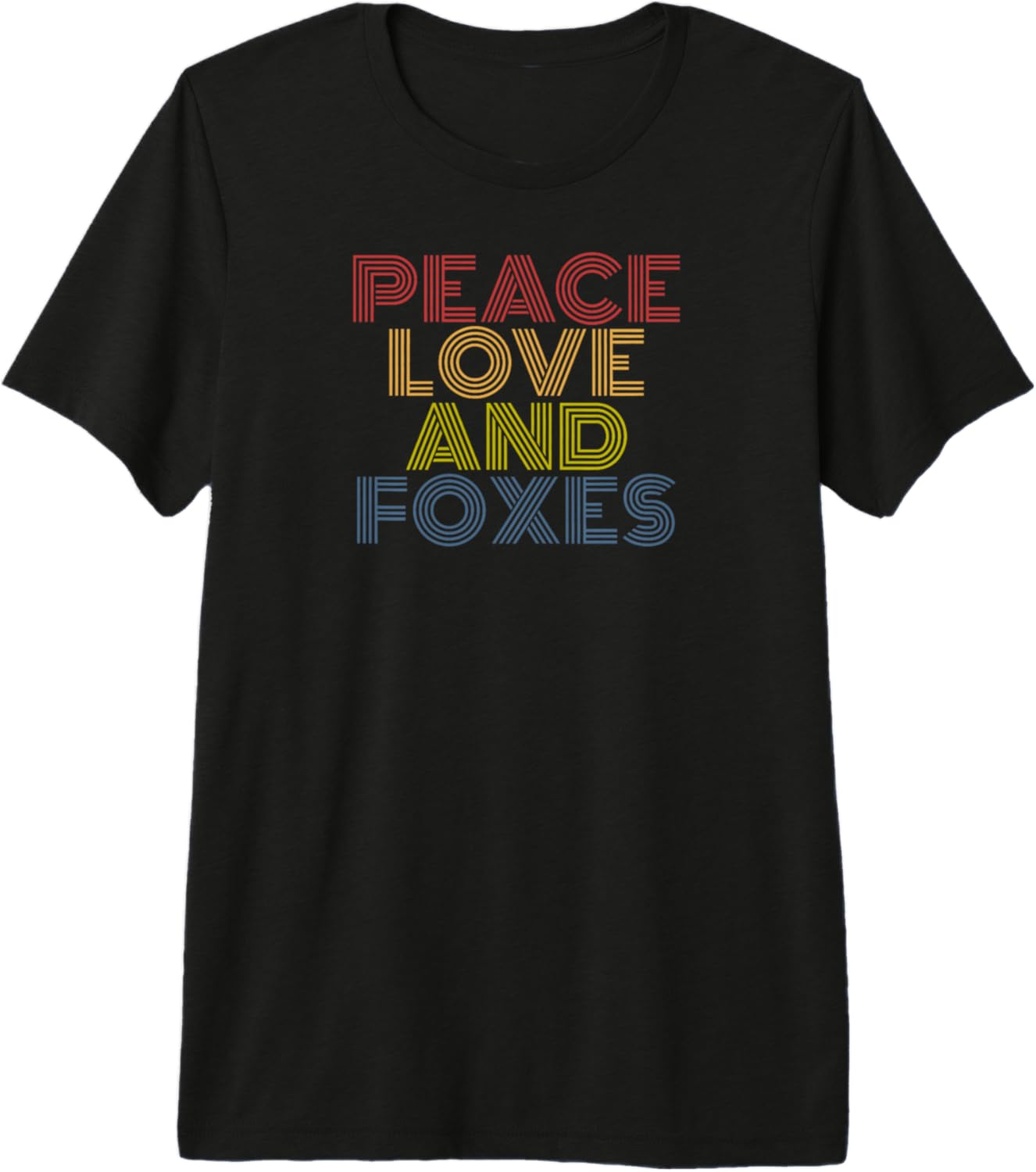 Peace Love And Foxes retro 70s vintage