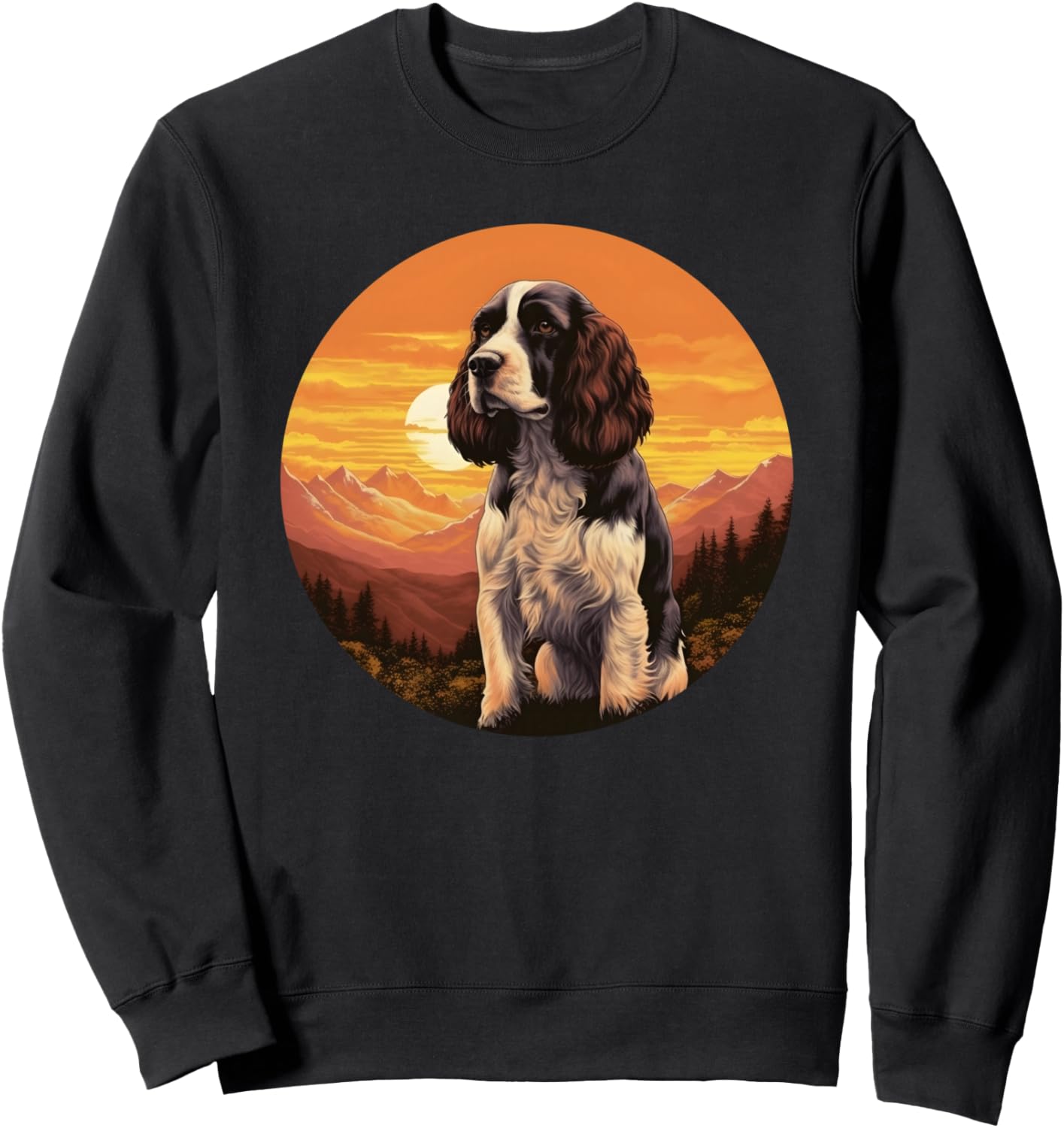 Funny English Springer Spaniel Retro Vintage Dog