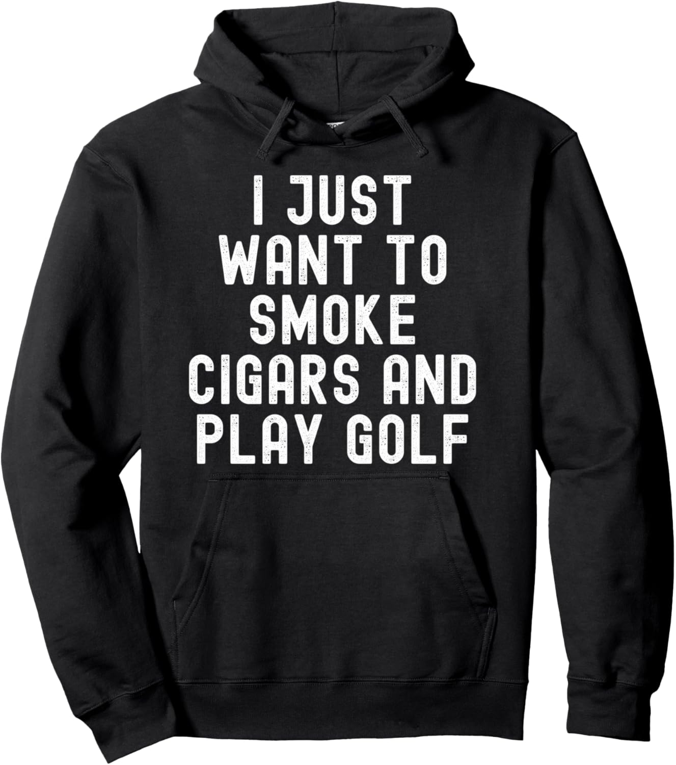 I Just Want To Smoke Cigars And Play Golf Funny Retro