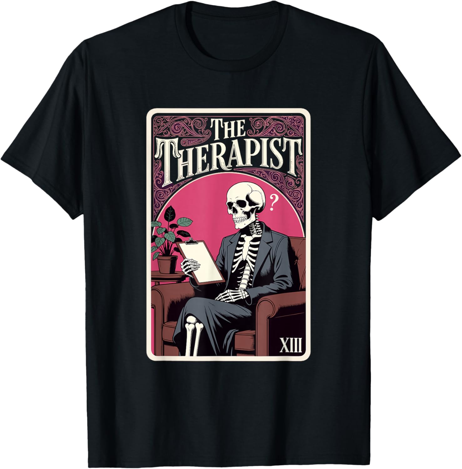 The Therapist Tarot Card Funny Skeleton Psychology